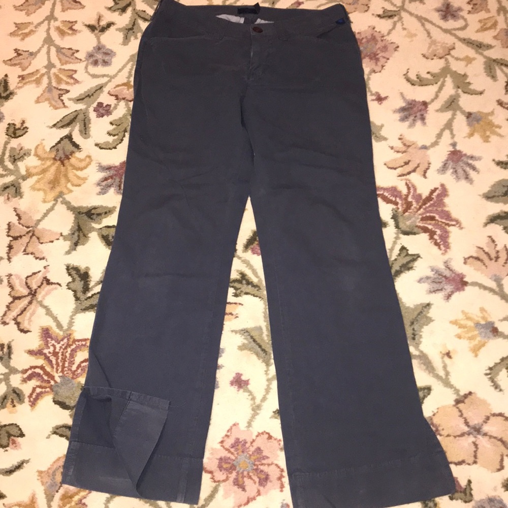 COPY - Blue Dot Low Rise Flare Leg Pants Blue